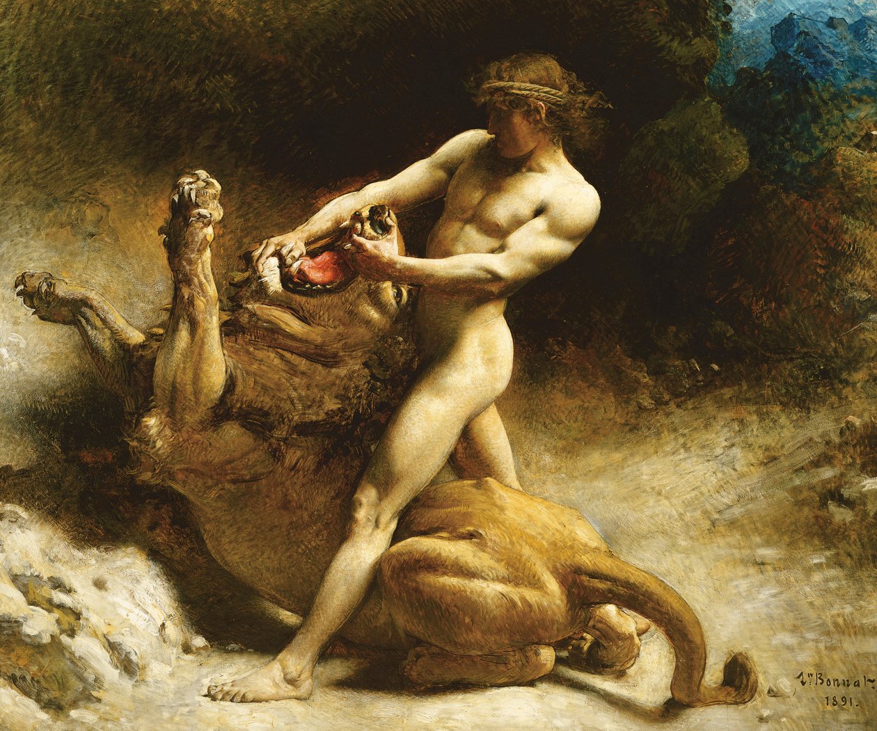 Młodość Samsona, 1891 autorstwa Leon Joseph Florentin Bonnat