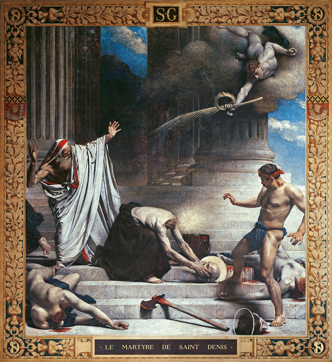 Męczeństwo św. Denisa (mural) autorstwa Leon Joseph Florentin Bonnat