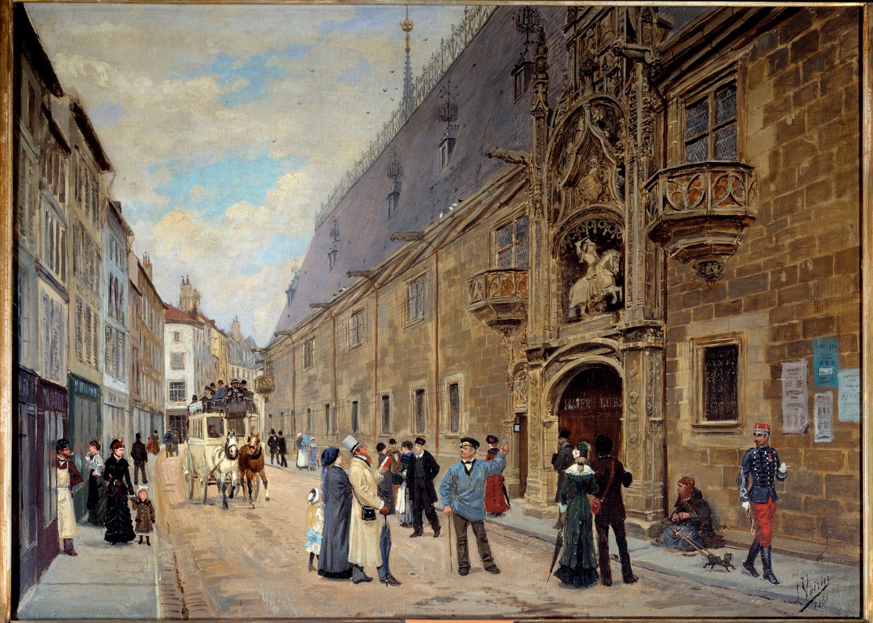 Pałac Książęcy w Nancy odnawia. Obraz Leona Voirina (1833-1887) autorstwa Leon Joseph Voirin