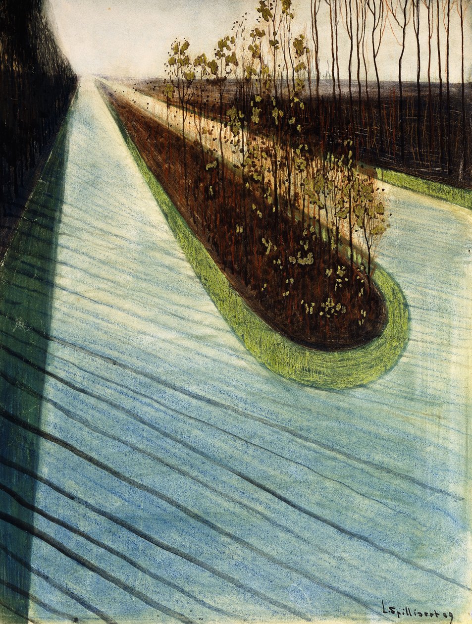 Avenue de la Reine – Koninginnelaan autorstwa Leon Spilliaert
