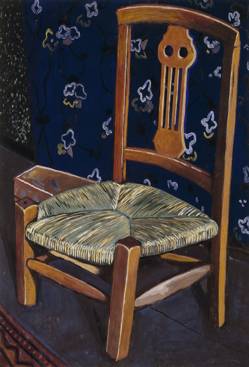 Krzesło Madeleine; La Chaise de Madeleine - krzesło Madeleine, ok. 1925 r. (gwasz na karcie) autorstwa Leon Spilliaert