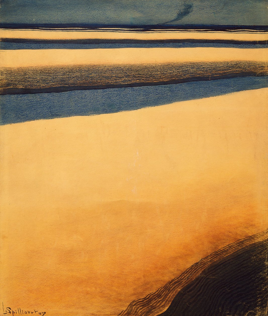 Liner, Steamboat (olej na płótnie) autorstwa Leon Spilliaert