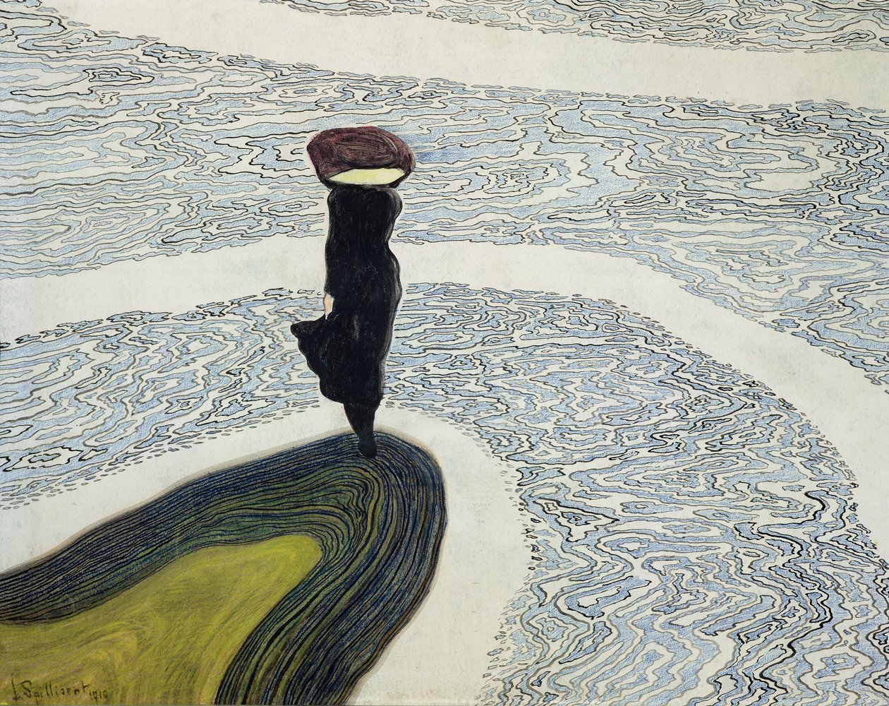 Mulher no Shorelinepolish autorstwa Leon Spilliaert