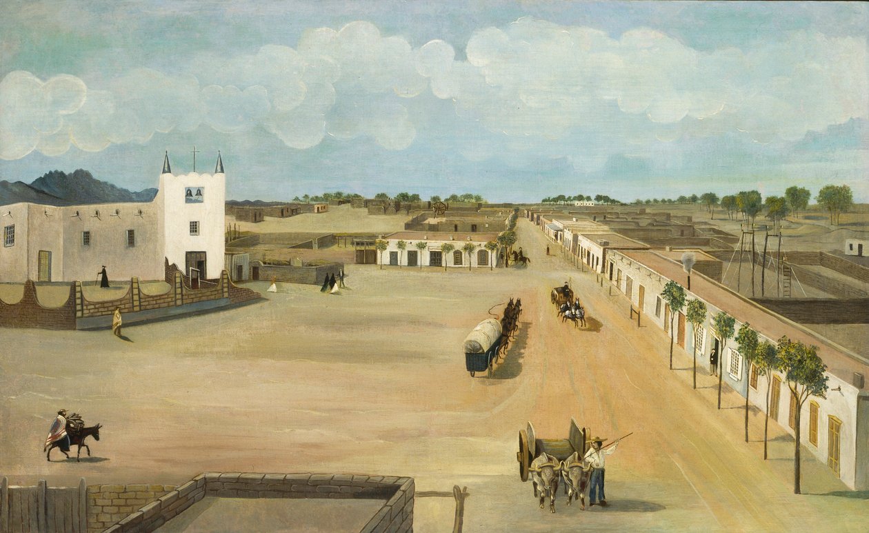 Old Mesilla Plaza autorstwa Leon Trousset