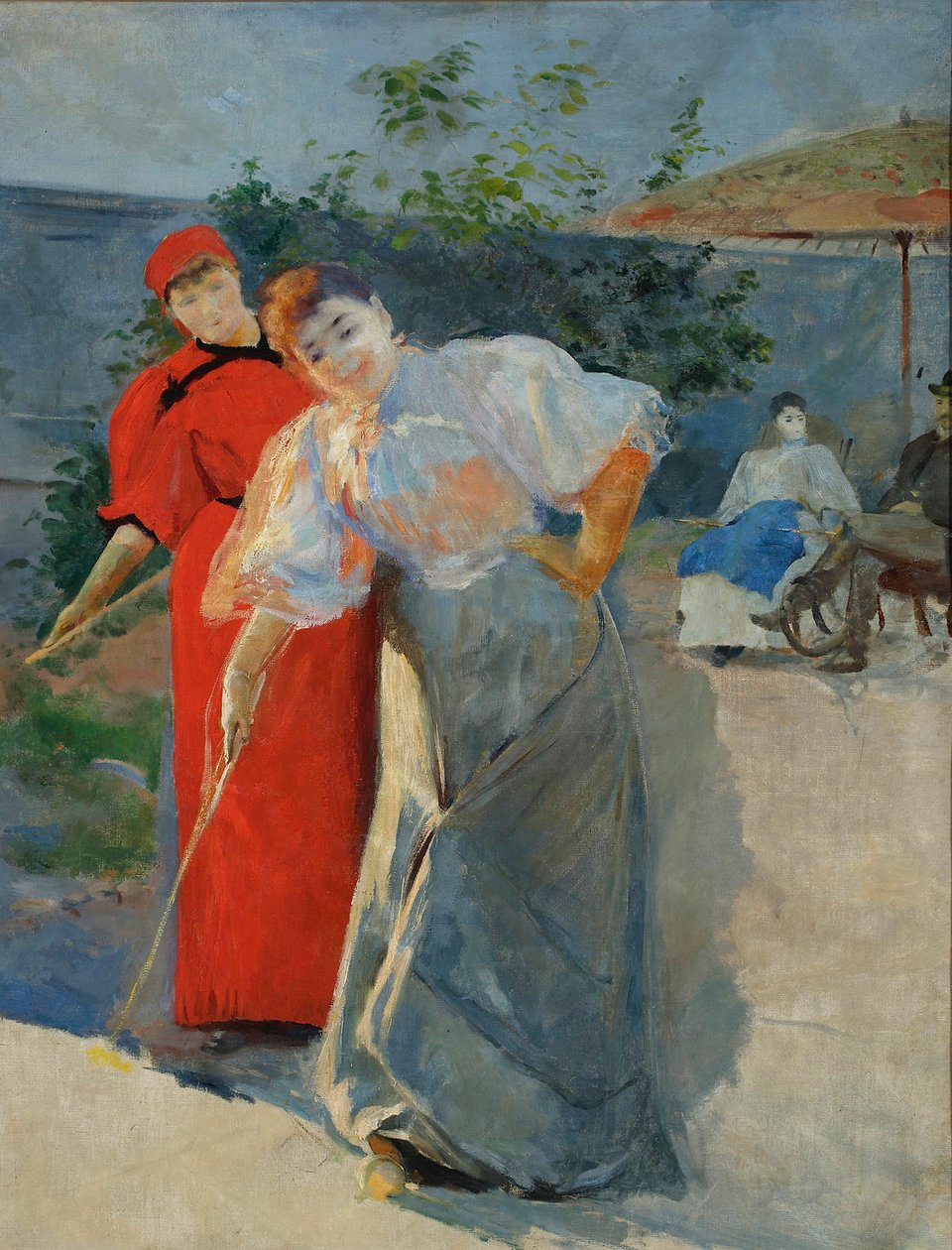 Gra w krokieta, 1892-1895. autorstwa Leon Wyczolkowski