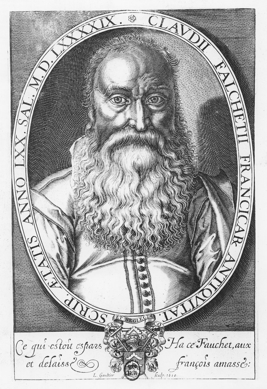 Claude Fauchet, 1610 autorstwa Leonard Gaultier