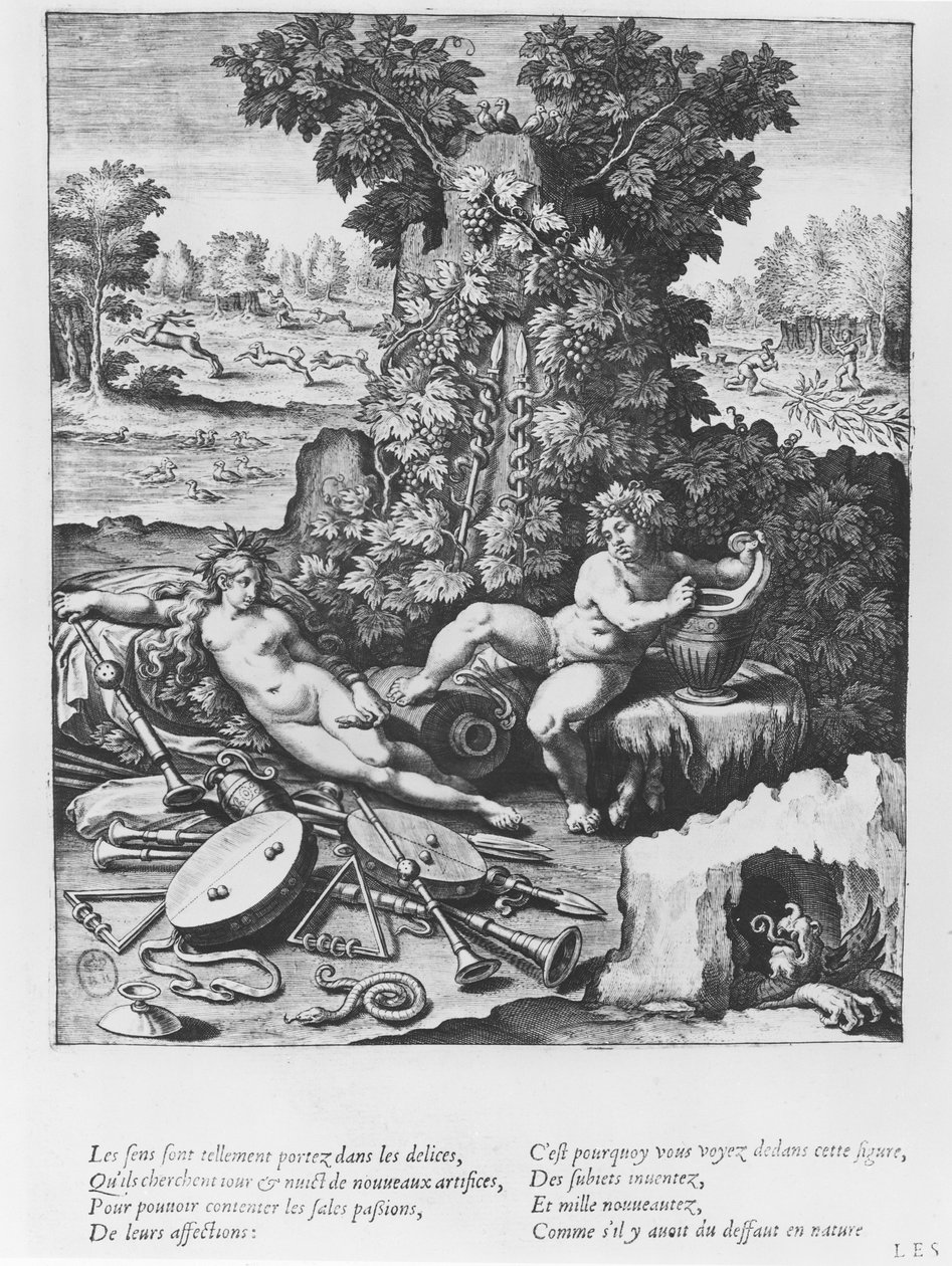 „Les Isles”, płyta z „Les Images ou Tableaux de Platte Peinture des Deux Philostrates Sophistes Grecs”, Blaise de Vigenère, 1615 autorstwa Leonard Gaultier