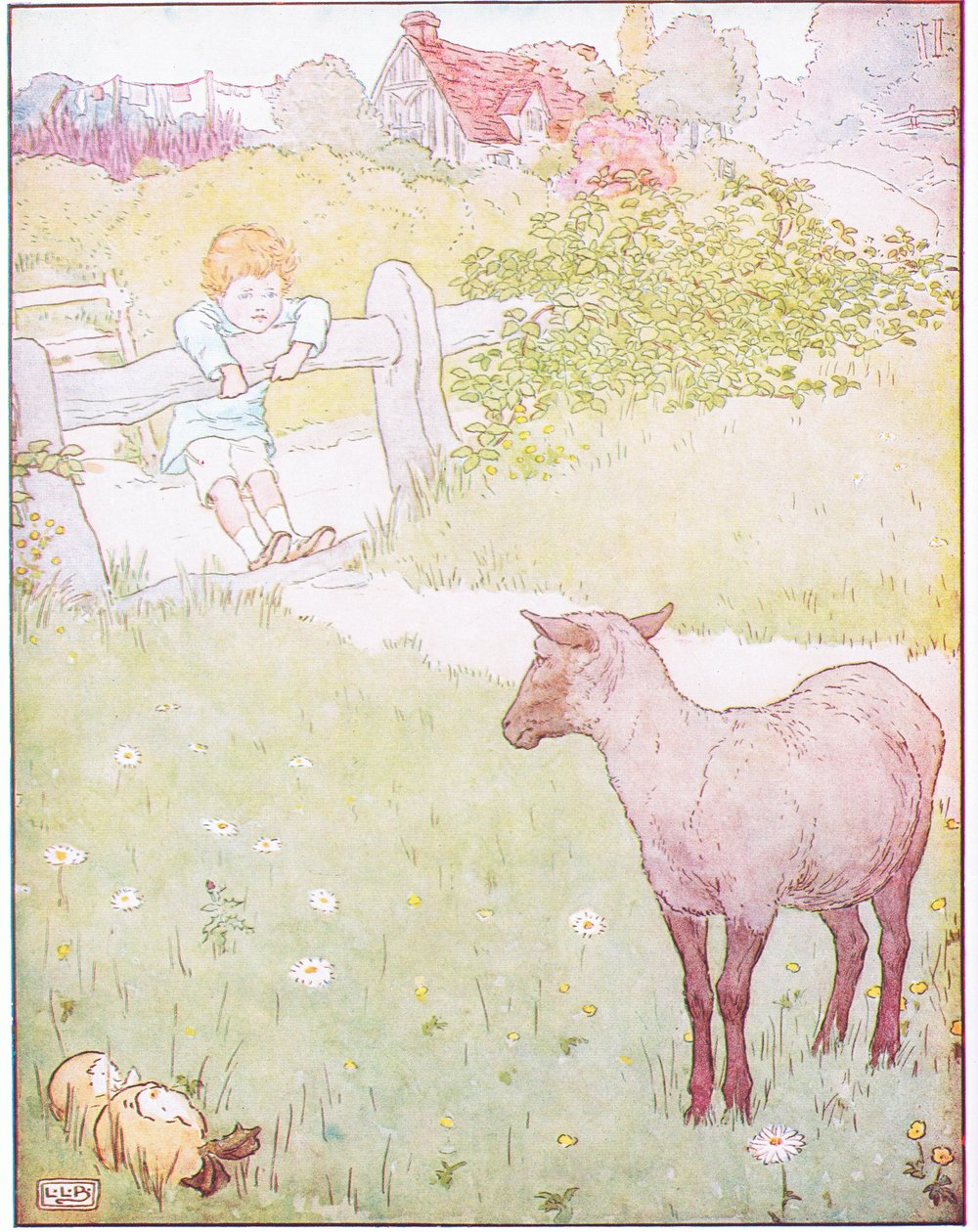 Baa, baa, czarna owieczko, czy masz wełnę? autorstwa Leonard Leslie Brooke