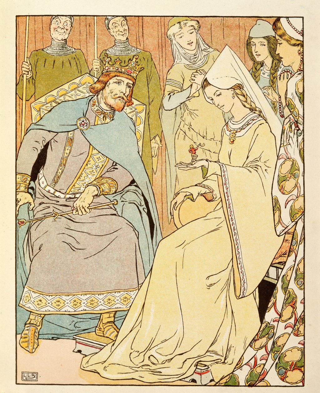 Ilustracja od Toma Kciuka autorstwa Leonard Leslie Brooke