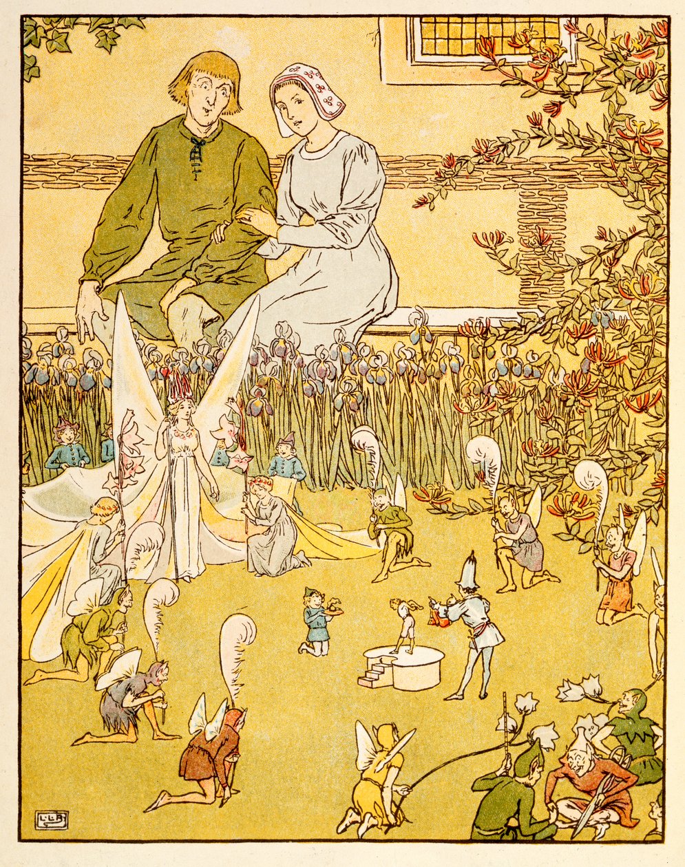 Ilustracja od Toma Kciuka autorstwa Leonard Leslie Brooke