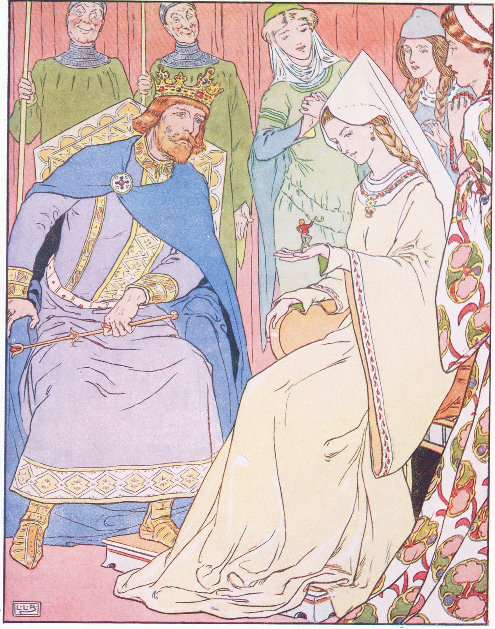 Królowa była zachwycona małym chłopcem autorstwa Leonard Leslie Brooke