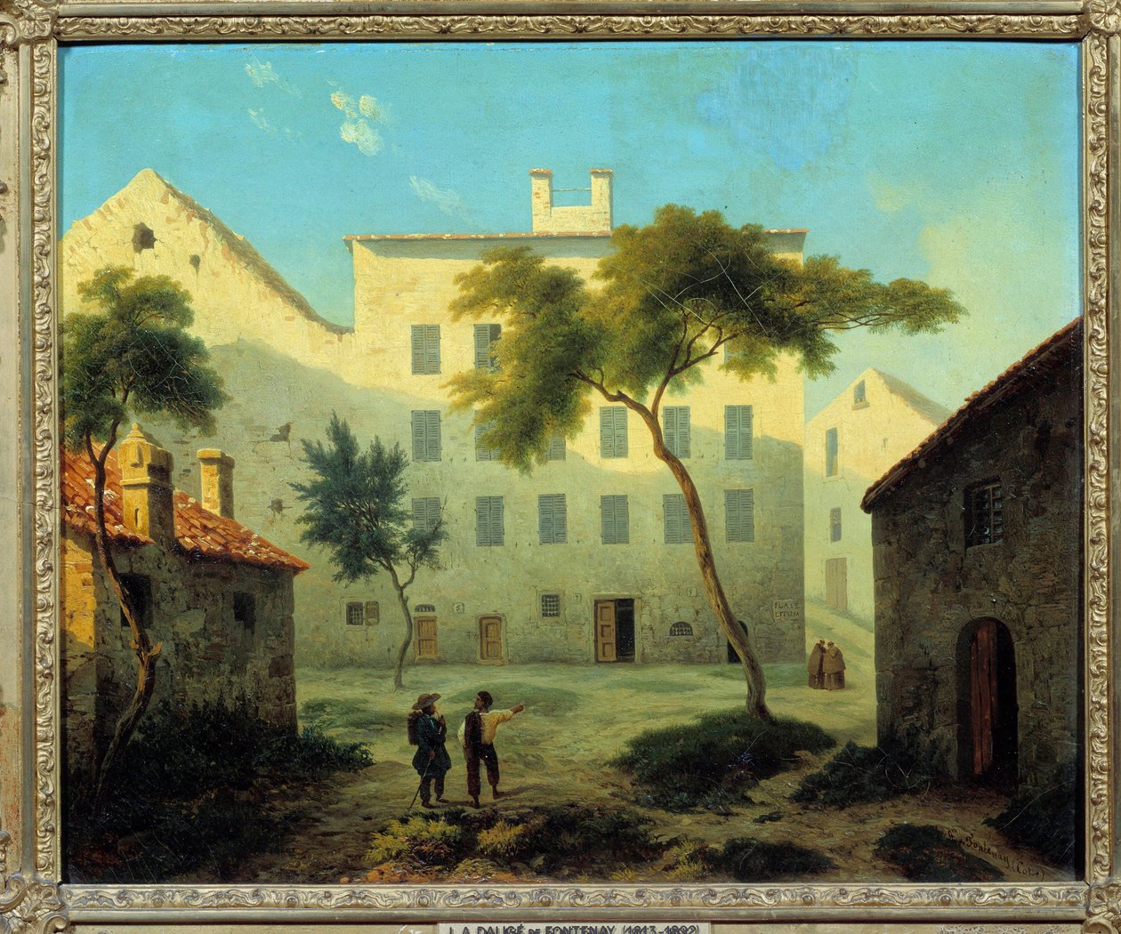Widok na miejsce urodzenia Napoleona Bonaparte (1769-1821) w Ajaccio, Korsyka Obraz Leonarda Dalige de Fontenay (1813-1892) 1849 nd. 0,38x0,46 m Muzeum zamku Malmaison autorstwa Leonard Alexis Dalige de Fontenay