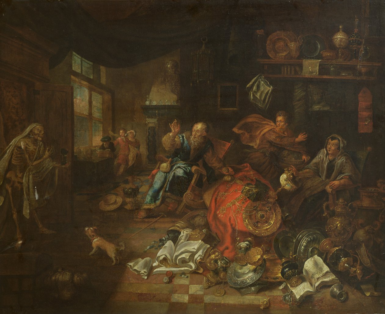 Śmierć u lichwiarza autorstwa Leonard Bramer