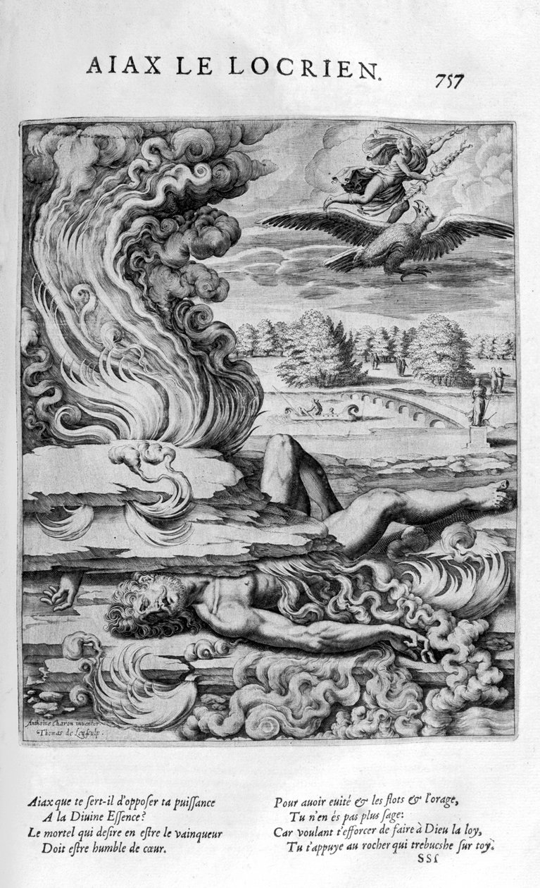 Ajaks Mniejszy, 1615. autorstwa Leonard Gaultier