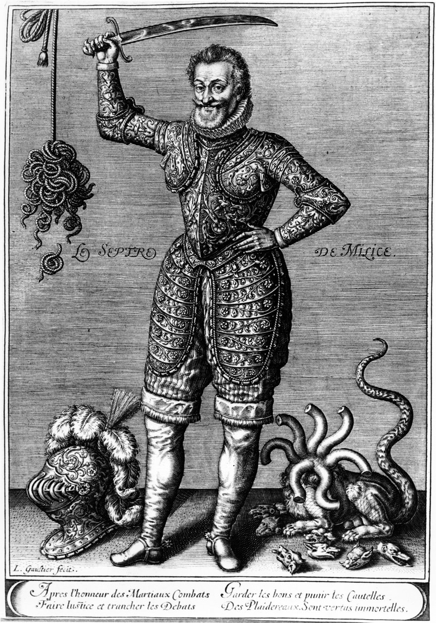 Alegoryczny portret Henryka IV, pierwsza ćwierć XVII wieku autorstwa Leonard Gaultier