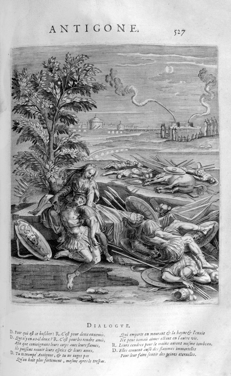 Antygona, 1615 autorstwa Leonard Gaultier