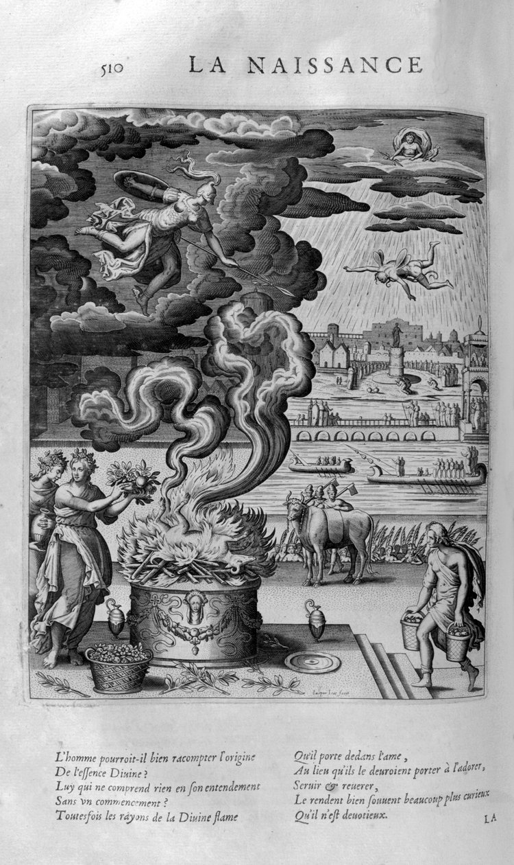 Narodziny, 1615 autorstwa Leonard Gaultier