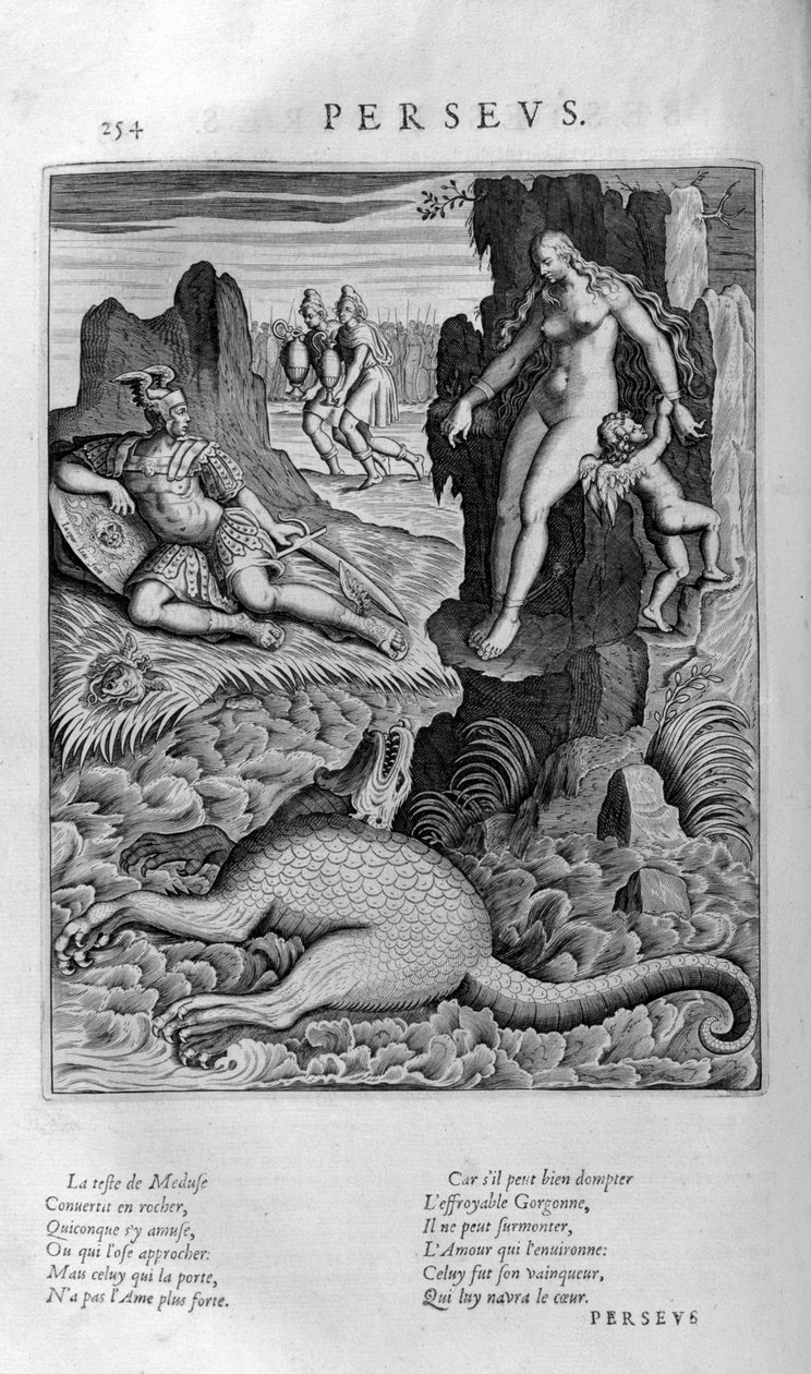 Perseusz ratujący Andromedę, 1615 autorstwa Leonard Gaultier