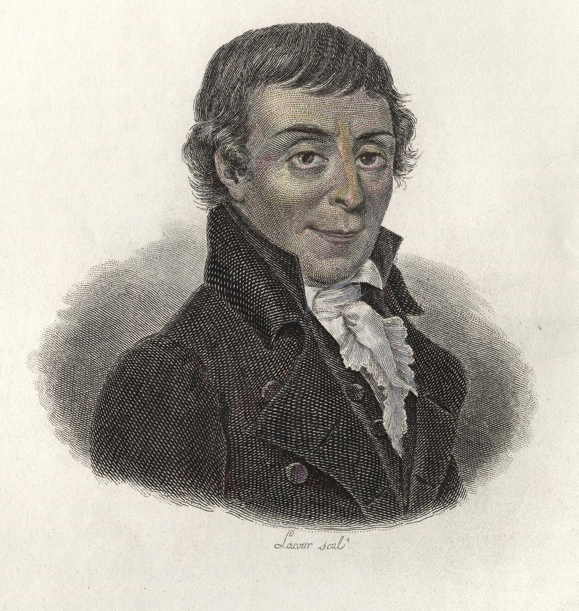 Portret opata Gaultiera (1746-1818), profesora i metodyka francuskiego szkolnictwa ogólnego. W „”Portretach pożytecznych mężczyzn”” autorstwa Leonard Gaultier