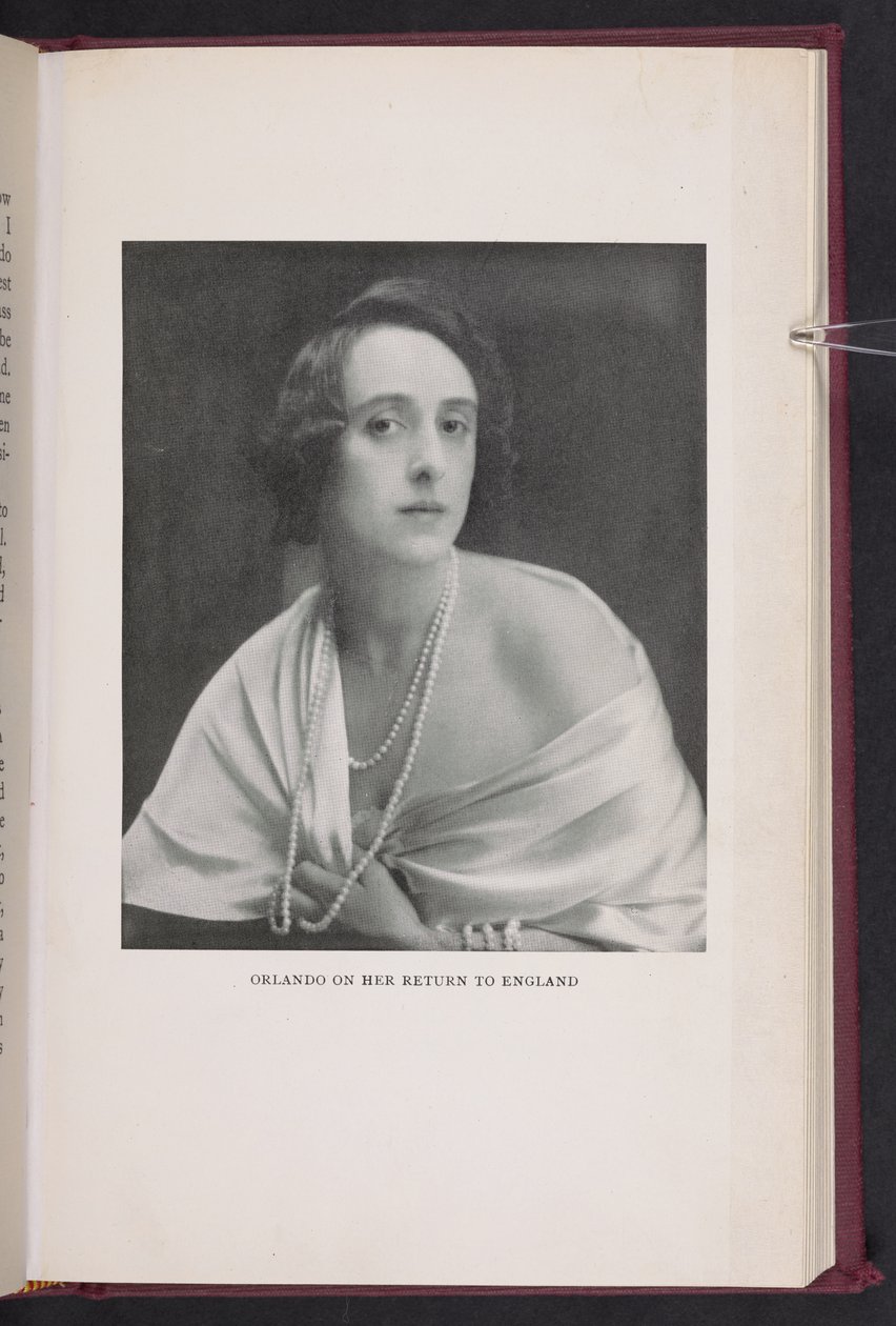 "Orlando po powrocie do Anglii" z książki Orlando: A Biography autorstwa Virginii Woolf autorstwa Leonard George aka Lenare Green