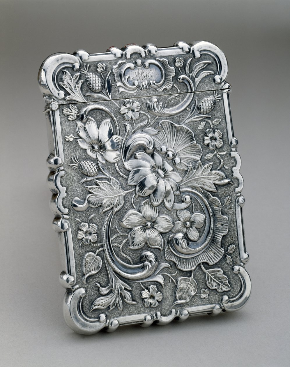 Etui na karty telefoniczne, c. 1847-1850 (srebrny) autorstwa Leonard and Wilson