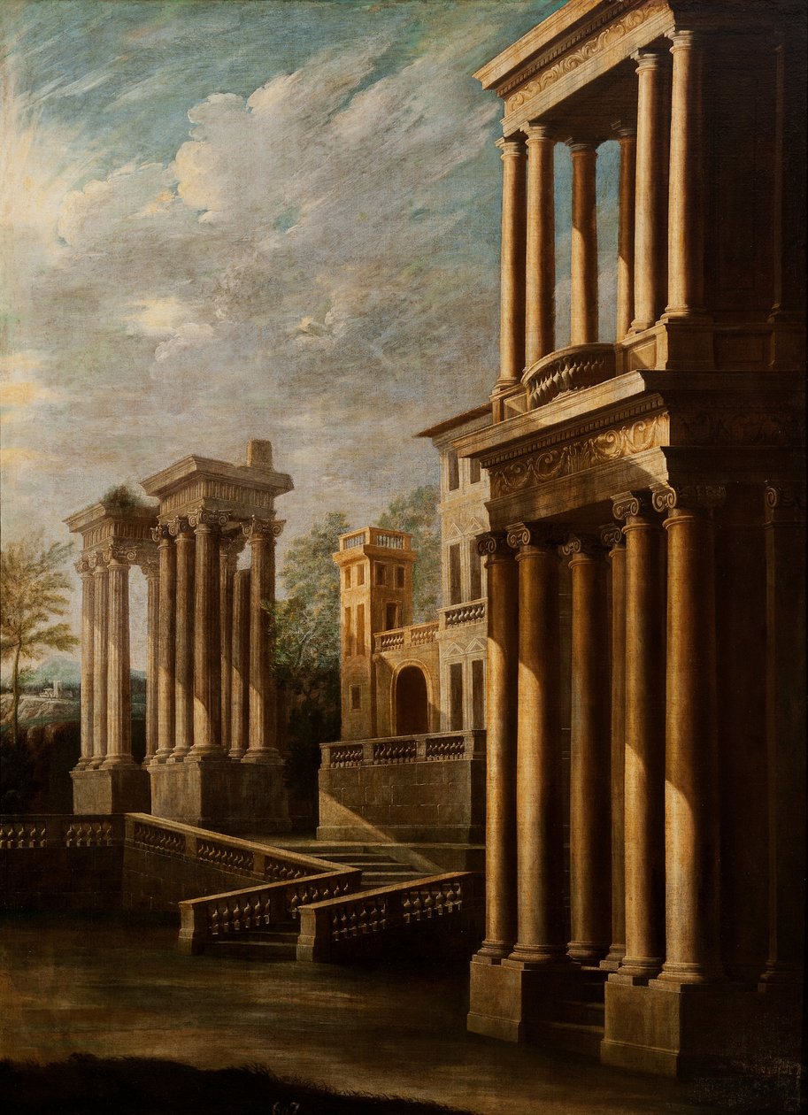 Zewnętrzny widok budynków autorstwa Leonardo Coccorante