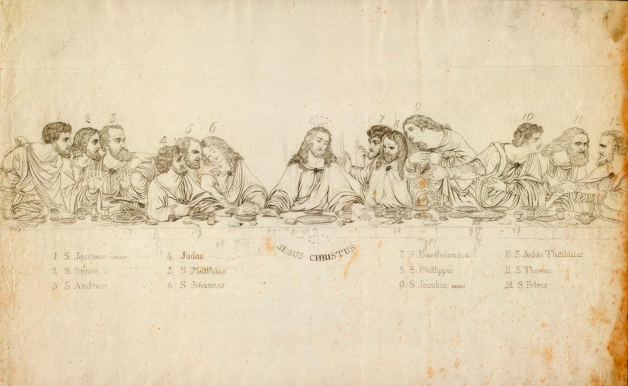 Wieczerza Pańska autorstwa Leonardo da Vinci
