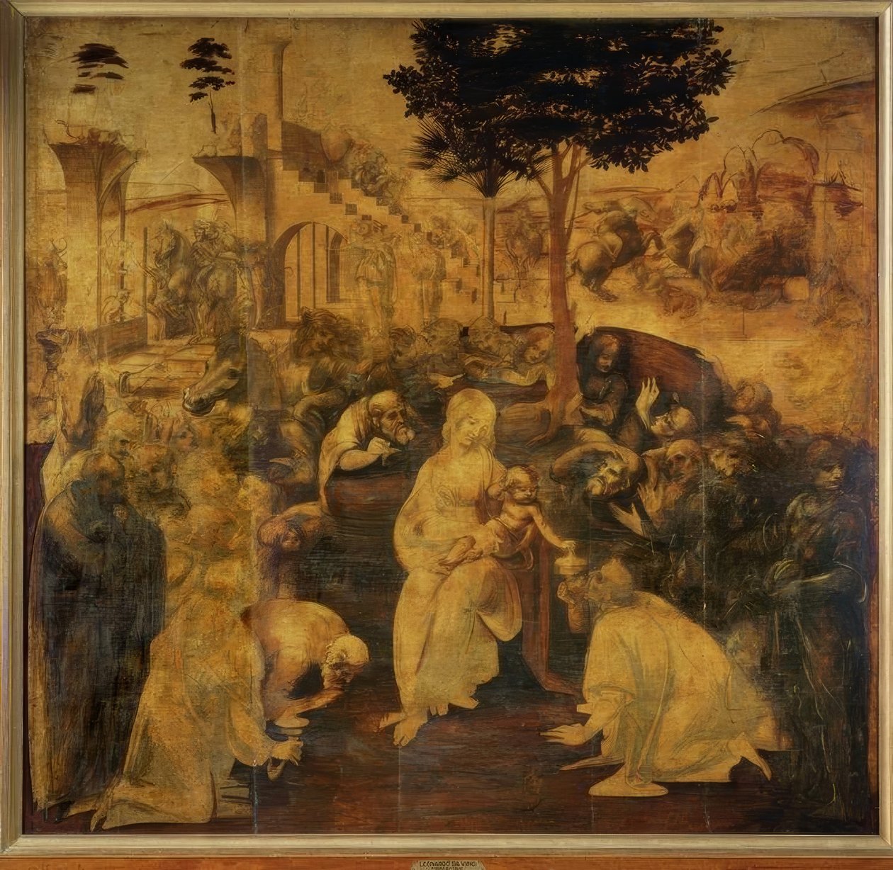 Adoracja Trzech Króli autorstwa Leonardo da Vinci