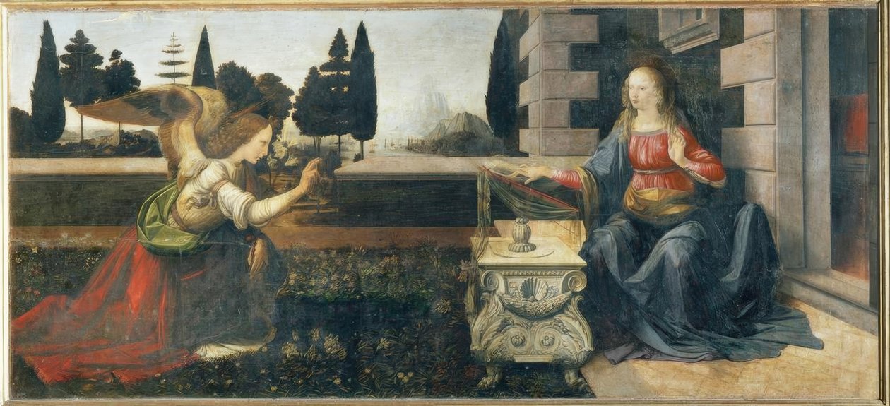 Zwiastowanie autorstwa Leonardo da Vinci