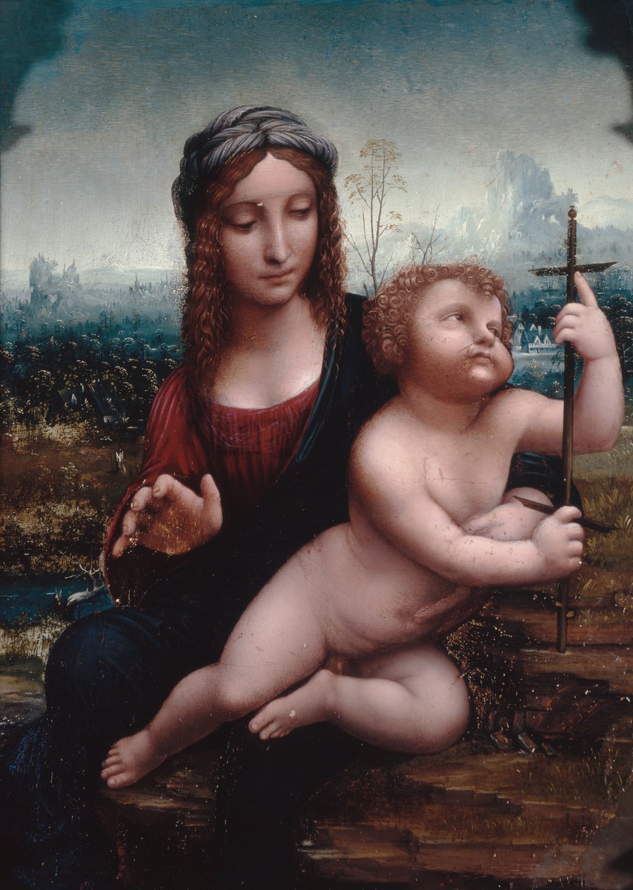 Dziewica wrzeciona autorstwa Leonardo da Vinci