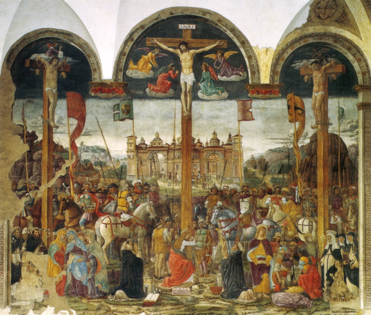 Montorfano, ukrzyżowanie, autorstwa Leonardo da Vinci
