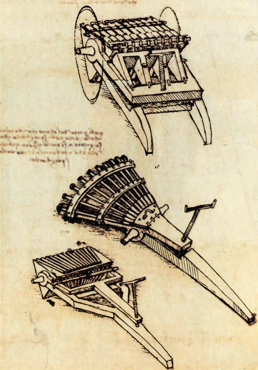 Ribauldekiny autorstwa Leonardo da Vinci