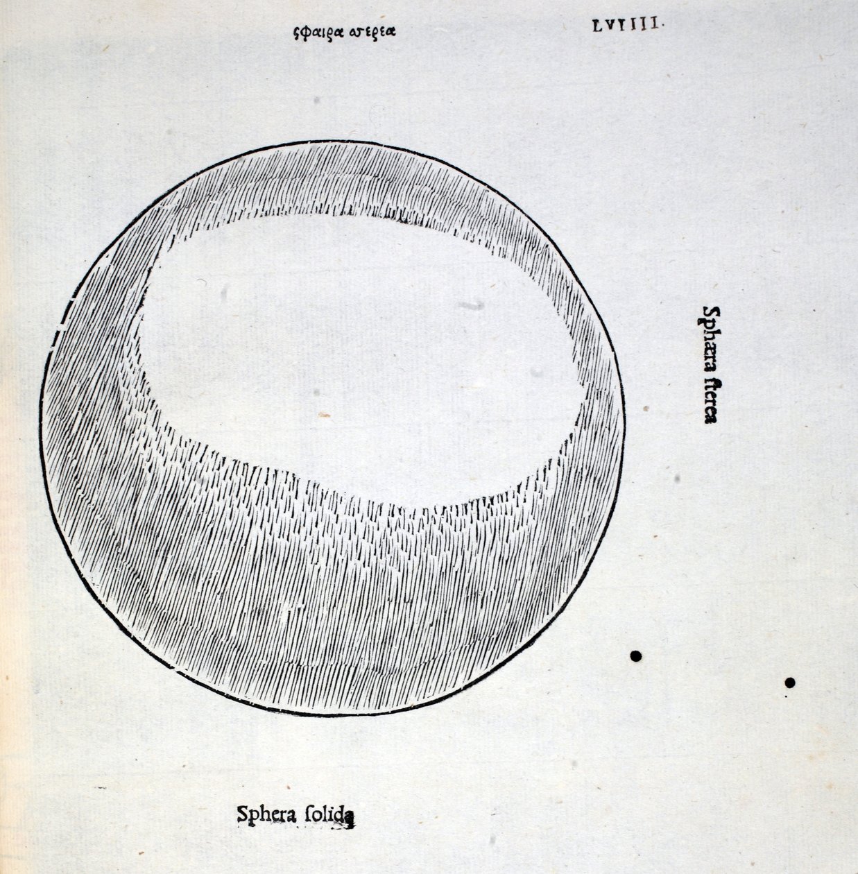 Sphera solida, ilustracja z „Divina Proportione” Luca Pacioli (ok. 1445-1517), pierwotnie wyd. Wenecja, 1509 autorstwa Leonardo da Vinci