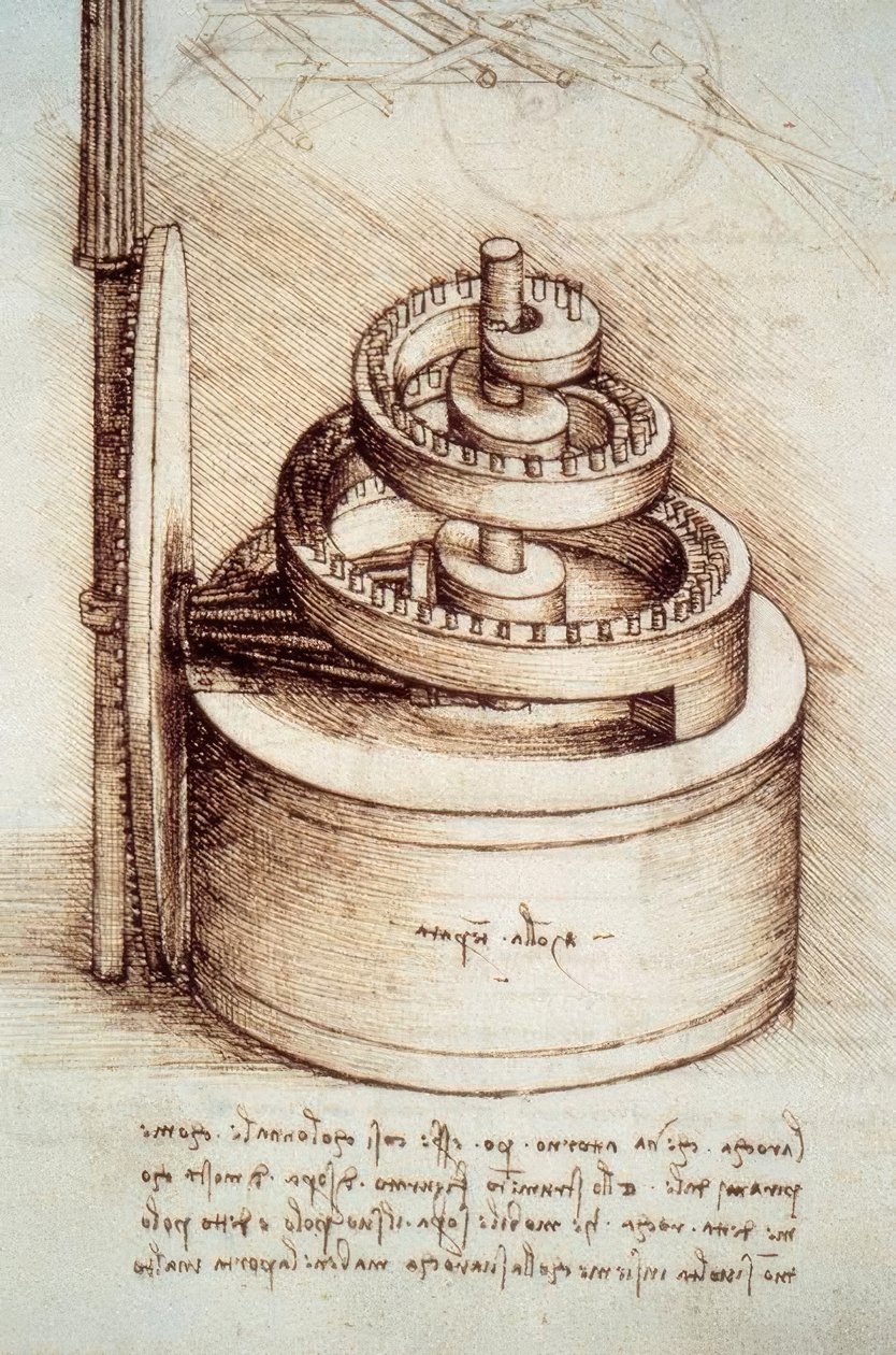 Sprężyna główna zegara autorstwa Leonardo da Vinci