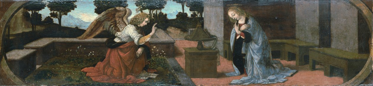 Zwiastowanie Maryi autorstwa Leonardo da Vinci