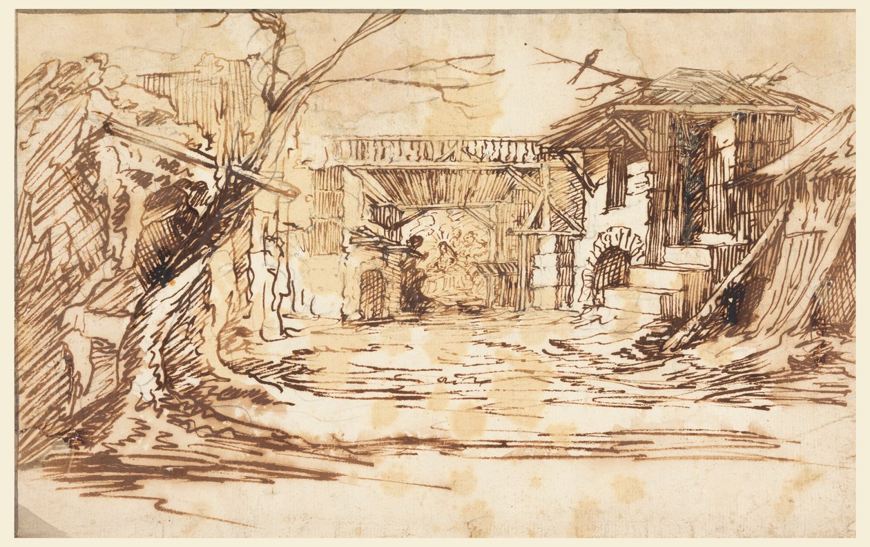 Zestaw do szopki bożonarodzeniowej (szopka) autorstwa Leonardo Scaglia