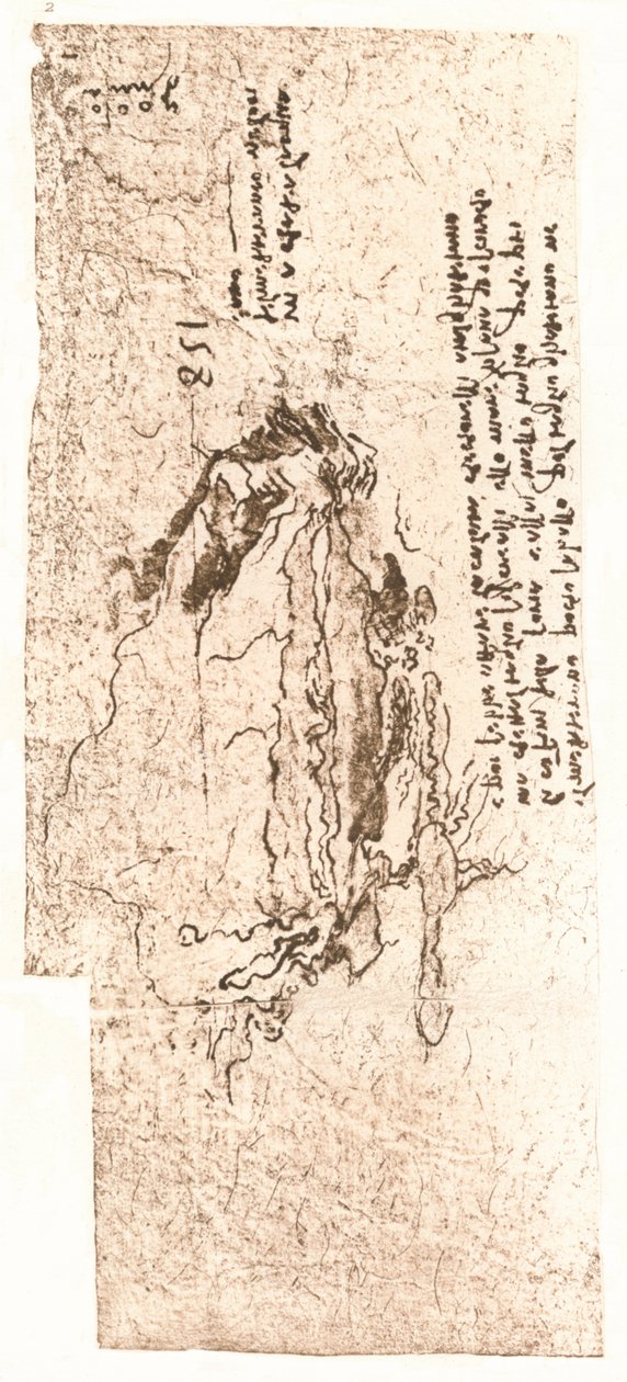 Mapa przedstawiająca Morze Śródziemne, c1472-c1519 1883 autorstwa Leonardo da Vinci