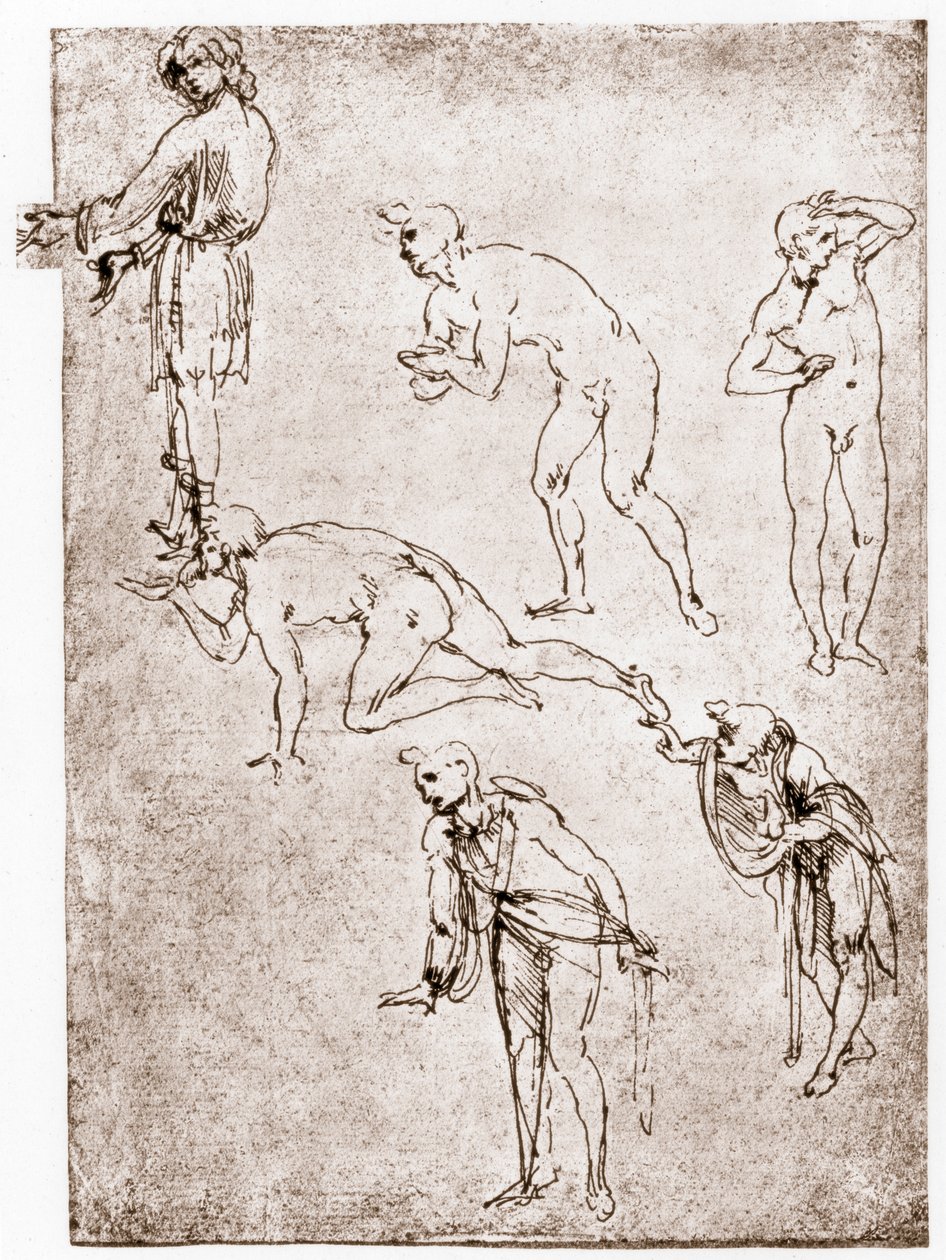 Adoracja pasterzy, ok. 1478-1480. autorstwa Leonardo da Vinci