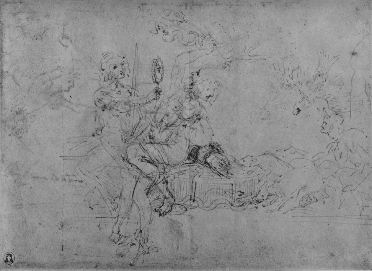 Alegoria państwowości, ok. 1480 1945 r autorstwa Leonardo da Vinci
