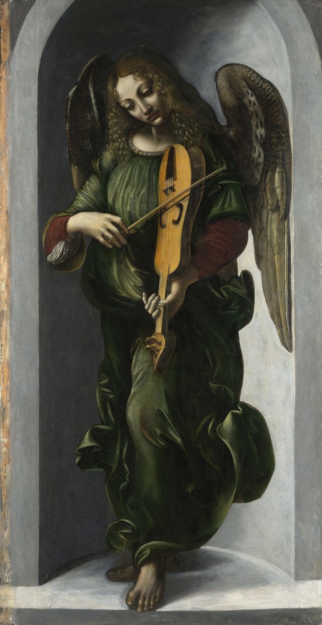 Anioł w zieleni z Vielle, ok. 1930 r. 1490-1499 autorstwa Leonardo da Vinci,