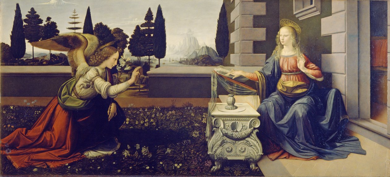 Zwiastowanie autorstwa Leonardo da Vinci