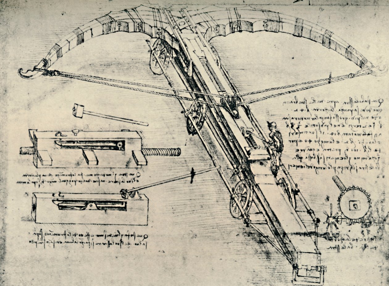Balista, 1928 autorstwa Leonardo da Vinci
