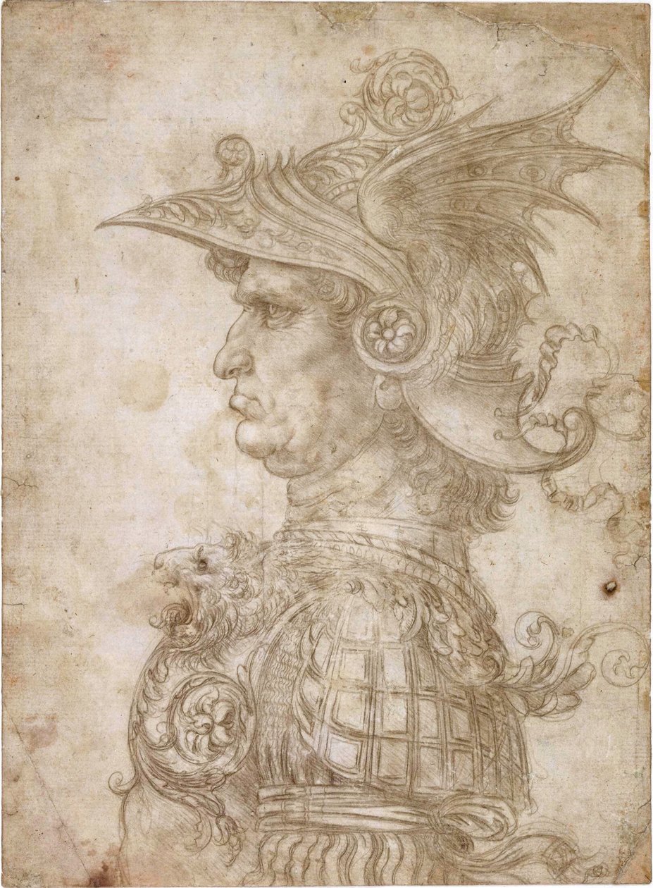 Popiersie wojownika autorstwa Leonardo da Vinci