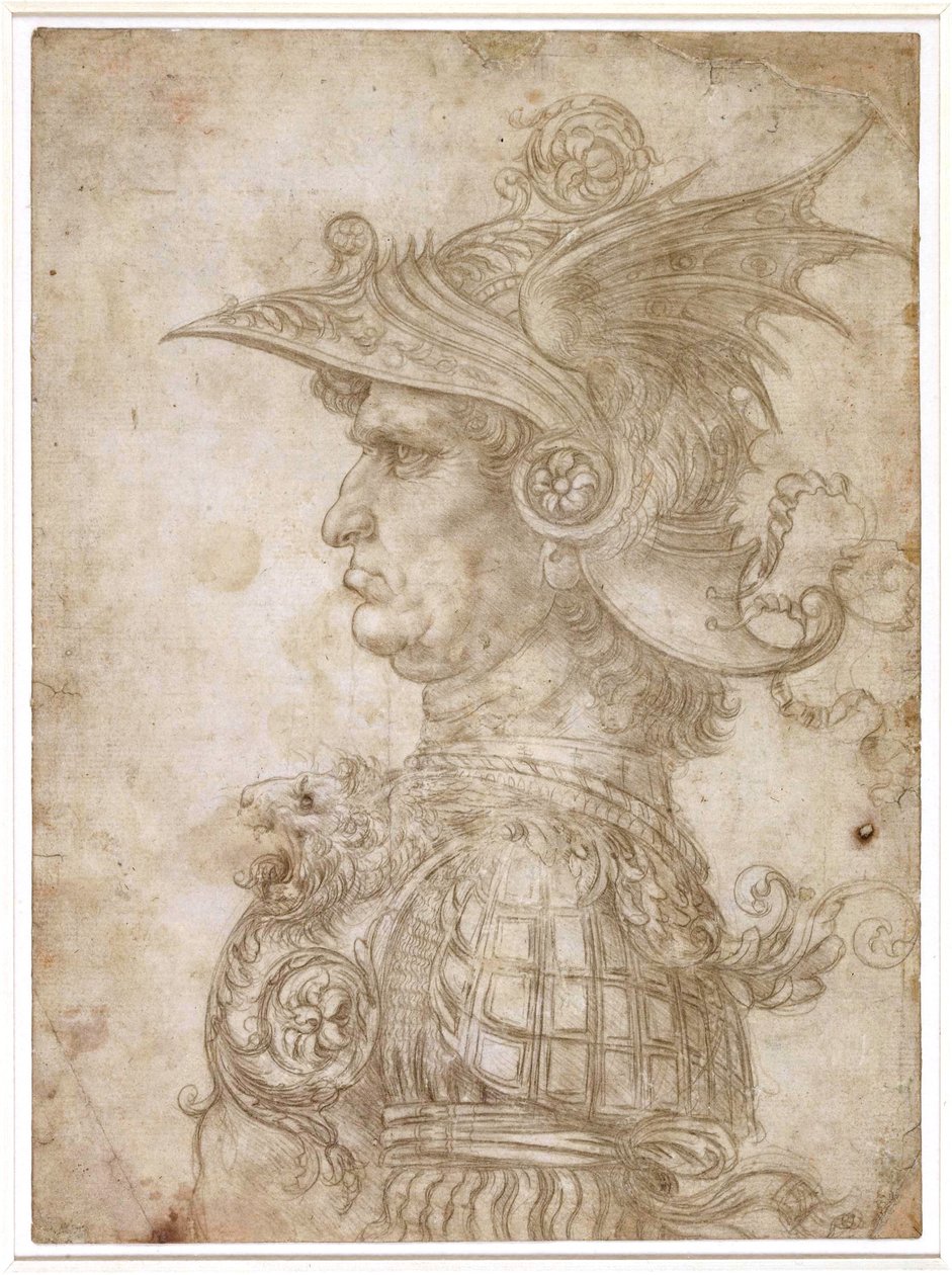 Popiersie wojownika autorstwa Leonardo da Vinci