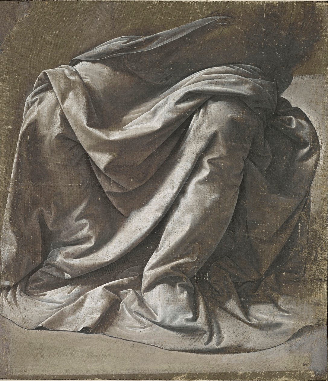 Draperia na postać siedzącą, ok. 1478 r. autorstwa Leonardo da Vinci