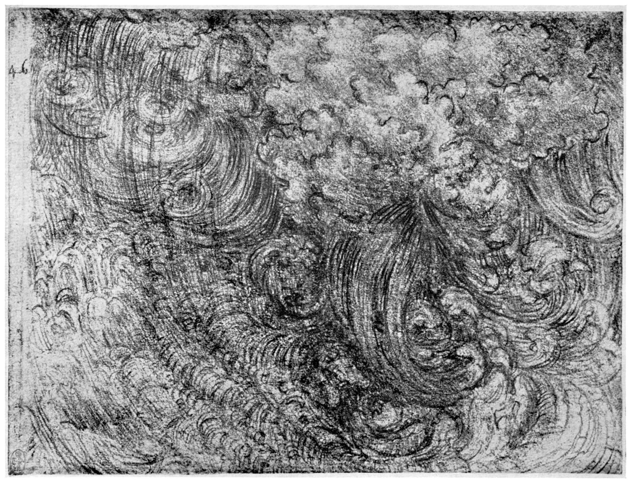 Koniec Świata, c1514-1515 1954 autorstwa Leonardo da Vinci