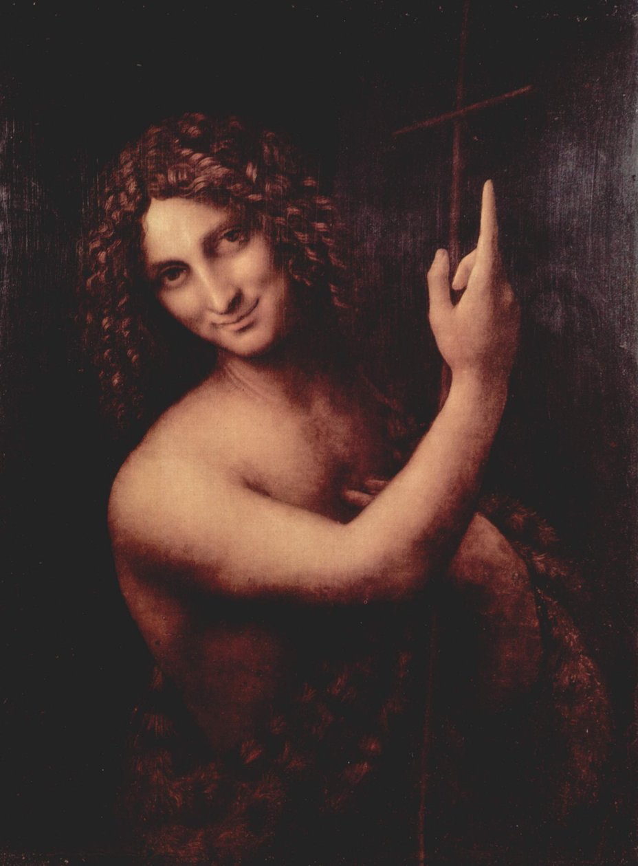 Francuski:  Saint Jean Baptiste św. autorstwa Leonardo da Vinci