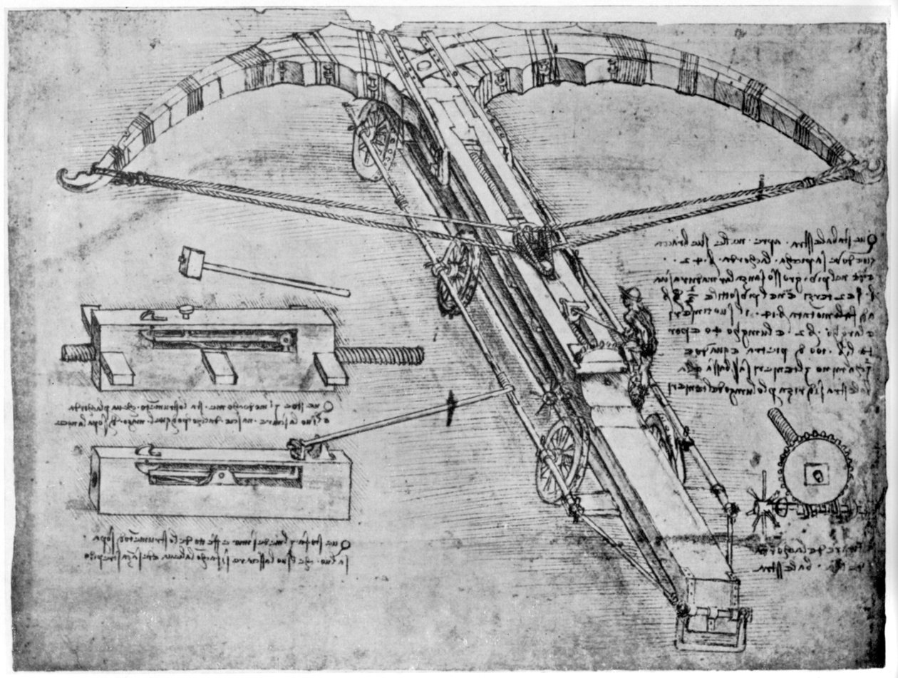 Wielka kusza, 1480-1485 1954 autorstwa Leonardo da Vinci