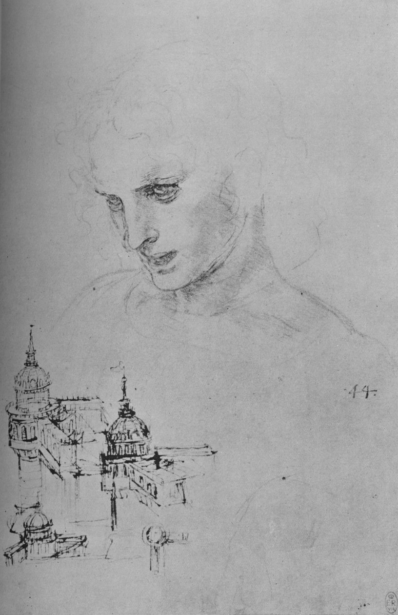 Kierownik Apostoła i Studium Architektury, ok. 1480 1945 autorstwa Leonardo da Vinci