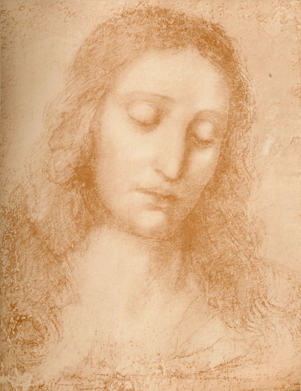 Głowa Odkupiciela, XV w., 1932 autorstwa Leonardo da Vinci